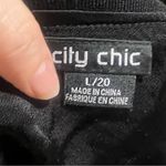 City Chic  black shiny full zip jacket Photo 5