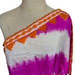 Sir Alistair Rai Goa 100% Silk Asymmetrical One Shoulder Caftan Kim Kardashian Pink Size M Photo 3