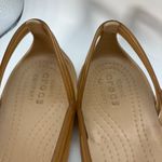 Crocs  Isabella T-Strap Sandal Womens Size 10 Bronze Gold Photo 6