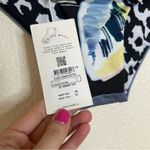 Maaji  blue abstract leaf reversible bikini bottom only NEW SMALL Photo 5