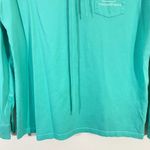 Vineyard Vines Women's Green Whale Logo Long Sleeve Hooded Tee Size S Photo 2