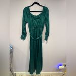 Baltic Born NWT Baltic‎ Born Maxi satin emerald green long sleeve dress Photo 2
