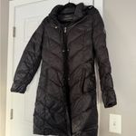 Ralph Lauren Ultra Light Weight 90% Down Fill Black Long Puffer Jacket With Hood Photo 3
