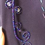 Nightway navy blue open back low cut prom holiday dress size 4 Photo 12