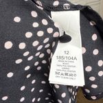 Kate Spade Black and light pink Patterned Long Sleeve Dress size 12 Photo 5