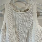 Bordeaux  White Textured Herringbone Quilted Tank Top - Size Small Photo 2