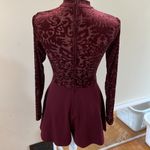 Charlotte Russe  long sleeve velvet detail jumpsuit romper, Small Photo 3