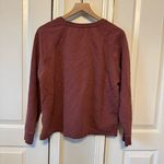 Pact  Women’s Maroon Crewneck Sweater 100% Organic Cotton Size Large Photo 5