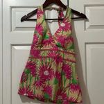 Lilly Pulitzer Floral Print Halter Top Photo 1