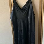 Vintage Unmentionables Black Nylon slip 42 Photo 8