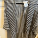 BCBGeneration  Black and White Striped Kimono Top Photo 3