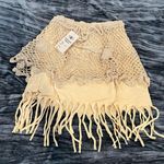 Kathmandu Imports Beige Crochet Fringe Mini Skirt One size fits S-L By Kathmandu  Photo 0