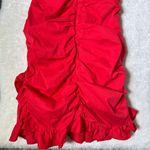 Tiger Mist Red Millie Ruched Mini Dress Photo 9