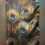 Nasty Gal  Satin Peacock Feather Print PJ Top Photo 2