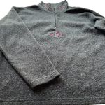 Victoria's Secret VS Victoria Secret Country 1/4 Zip Fleece Pullover Gray Small Floral Vintage Y2K Photo 4