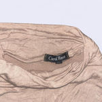 Carol Rose Soft tan turtleneck mid sleeve top  Photo 1