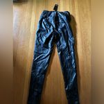 Nasty Gal Black Skinny Faux Leather Trousers, Size 8, NWT Photo 6