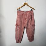 Free People  We the Free Platoon High Rise Cargo Jogger Pants Rust Womens Size M Photo 2