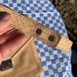 Loeffler Randall  Embossed Python Rider Tan Beige Leather Purse Photo 9