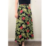 Ralph Lauren Vintage Silk Floral Tropical Maxi Skirt Silk Size 12 Photo 4