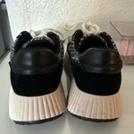 Dolce Vita Dolen Leather & Crocheted Platform Sneakers Tennis Shoes Sz 6.5 Black Photo 7