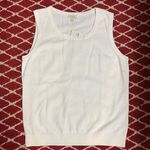 Talbots White Shell/ Sweater Tank Photo 0