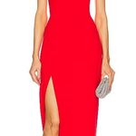 Amanda Uprichard x Revolve Cherri Strapless Maxi Gown In Crimson Red Photo 0