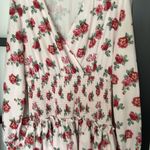 FATE. dress size large like pink background with red and green floral print Photo 1