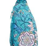 Vera Bradley Essential Compact Sling Backpack in Peacock Garden NWT Photo 0