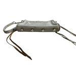 Rebecca Minkoff  Gray Leather Crossbody Moto Bag Chain Strap Photo 5