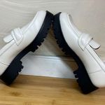 Nine West  Womens Slip On Chunky Heel Y2K Lug Sole Ivory Moc Loafers/Shoe|Sz:6.5M Photo 12