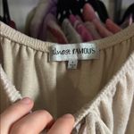 Almost Famous Cream Ruffle Hem Dress Photo 2