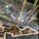 SheIn Women's Asymmetric No-Lens W-Shaped Rhinestone Decoration Eyeglasses Frame Photo 2