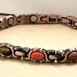 Copper Magnetic Link Stone Bracelet Photo 0