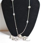 Premier Designs Voguish  44 Inch Single Strand Silver Tone Faux Pearl Necklace Photo 0