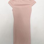 Pretty Little Thing  Pink Mock Neck Ribbed Dress  Photo 0