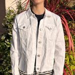 LC Lauren Conrad NWOT White Denim Jacket size S Photo 0