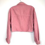 Pink Corduroy Cropped Jacket Cotton Candy Size Small Photo 1