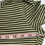 C’EST LA VIE Striped Green and White Maxi Dress L Size L Photo 4