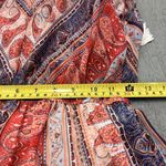 Miss Me Womens Sleeveless Boho Maxi Dress Red Blue Paisley Lace Bodice Size Med Photo 9