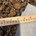 Moon River Tiered Ruffle Maxi Dress Womens Medium Fall Brown Black Metallic Gold Photo 14