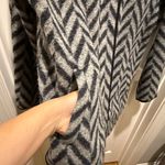 Talbots  Black and Gray Chevron Coat size S Photo 3