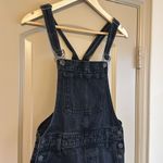 Madewell Black Denim Shorts Overalls XS Photo 2