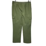 Nanette Lepore New!  Cropped Cargo Pants Size 6‎ Martini Olive Green Flat Front Photo 4