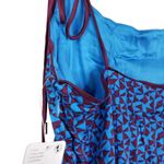 Free People Womens Medium Kai Print Tie Strap Lined Minidress NEW Photo 5