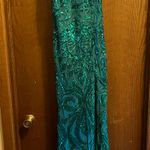 Lulus Teal green Sequin Dress Photo 1