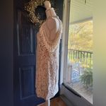 K. Jordan white lace floral mini dress with tassels off shoulder size large Photo 5