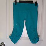 Lululemon NWOTS  Flow Crop Leggings Women's 6 Teal Photo 1
