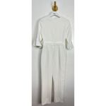 Black Halo  Brooklyn Bell-sleeve Cropped Jumpsuit in White Size US 4 Photo 7