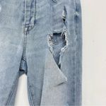 PacSun  High Rise Distressed Mom Jeans Light Wash Womens 25 Button Fly 90s Blue Photo 3